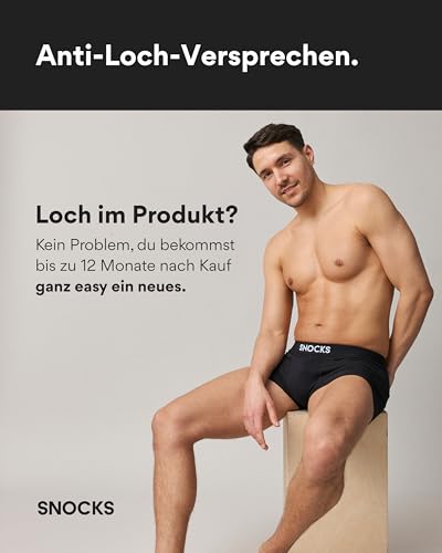 Detalle de Snocks Boxershorts Herren aus Bio-Baumwolle, 6er Pack