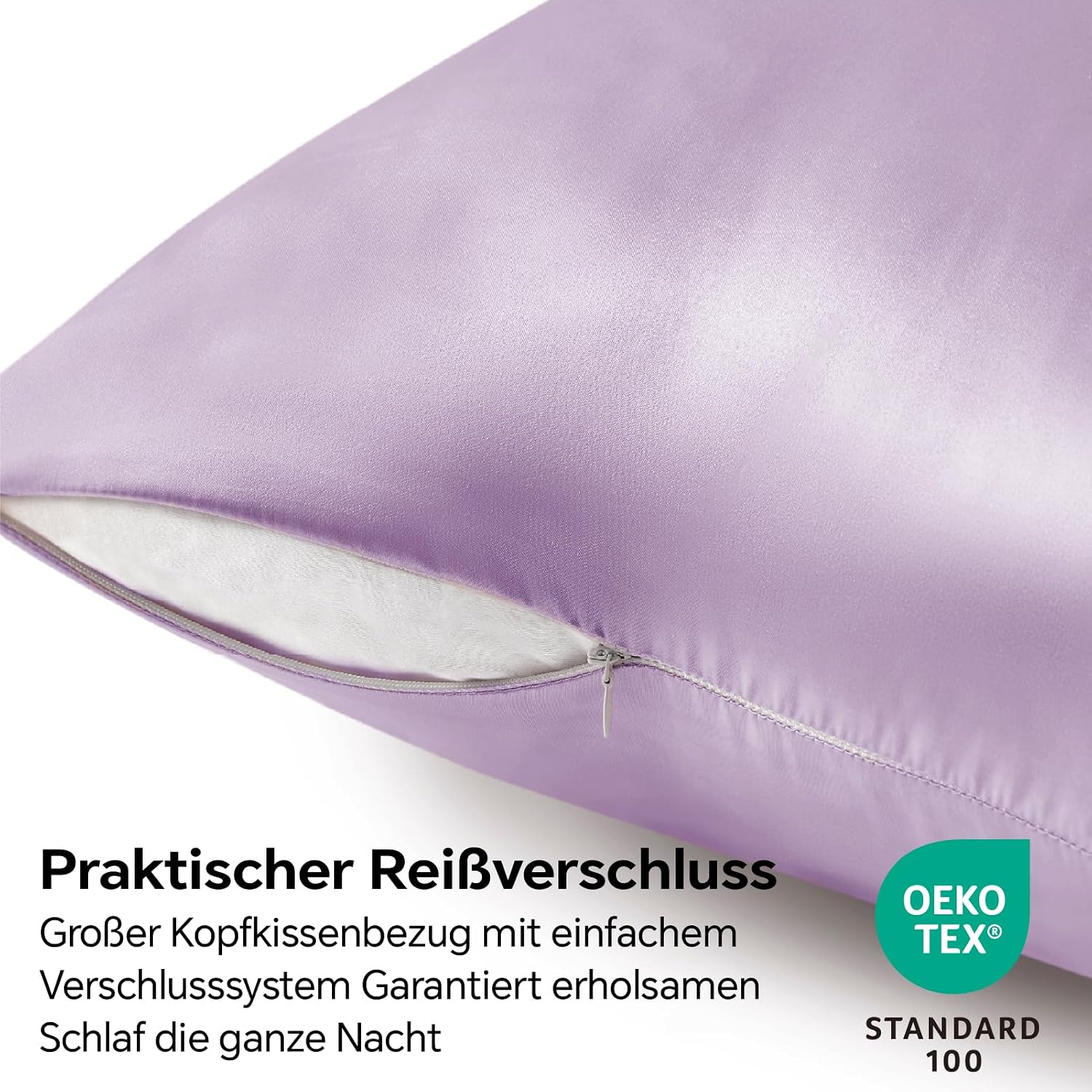 Detalle 2 de BEDELITE Satin Kissenbezug 80 x 80