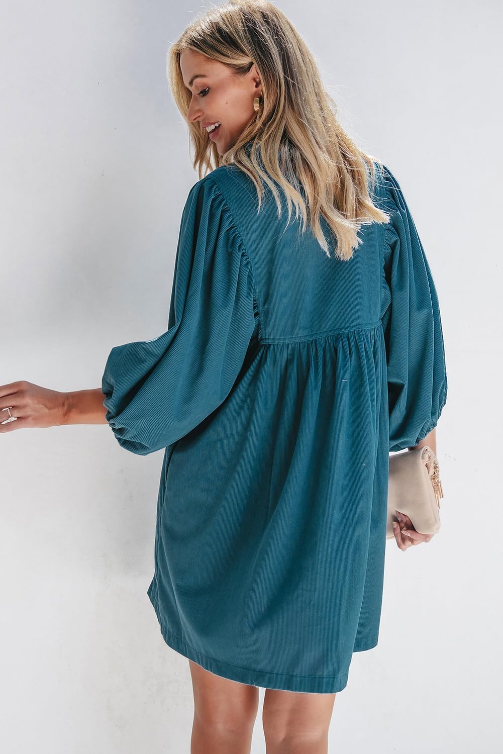 Detalle 2 de Opemiby Corduroy Mini Dress