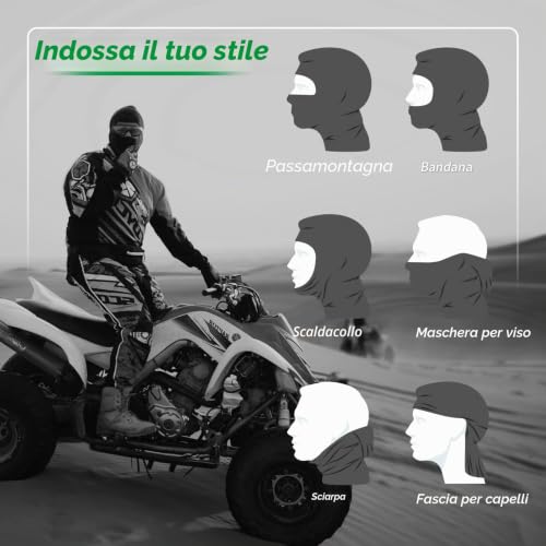 Detalle de LONGKING Passamontagna antivento traspirante unisex con protezione UV