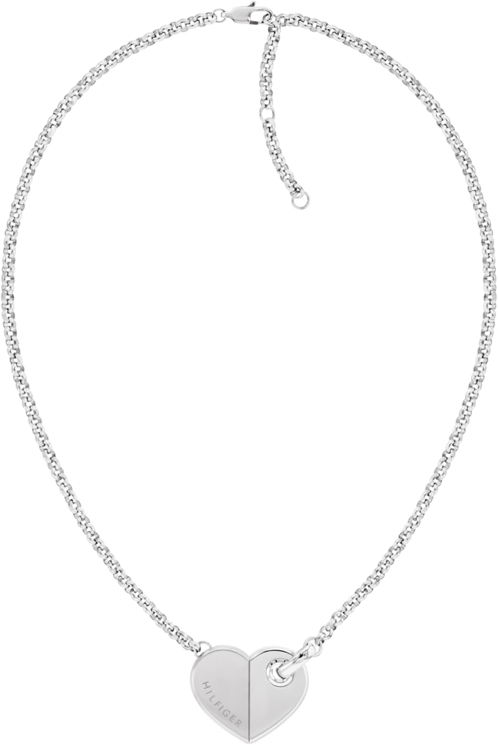 Thumbnail 5 de Tommy Hilfiger Jewelry Collana a catena da donna in Acciaio Inossidabile con Pendente a Cuore – versione Oro o Argento