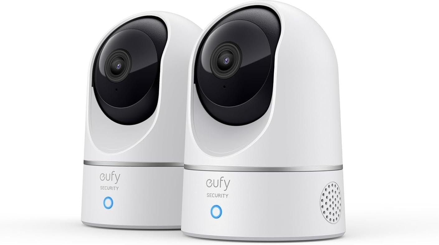 Detalle de eufy Security IndoorCam 2K Pan & Tilt 2-Pack