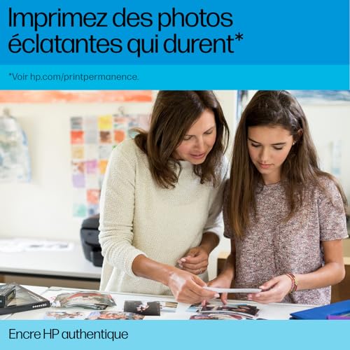 Detalle de HP 62 Noir et Trois Couleurs – Lot de 2 Cartouches d'Encre Originales