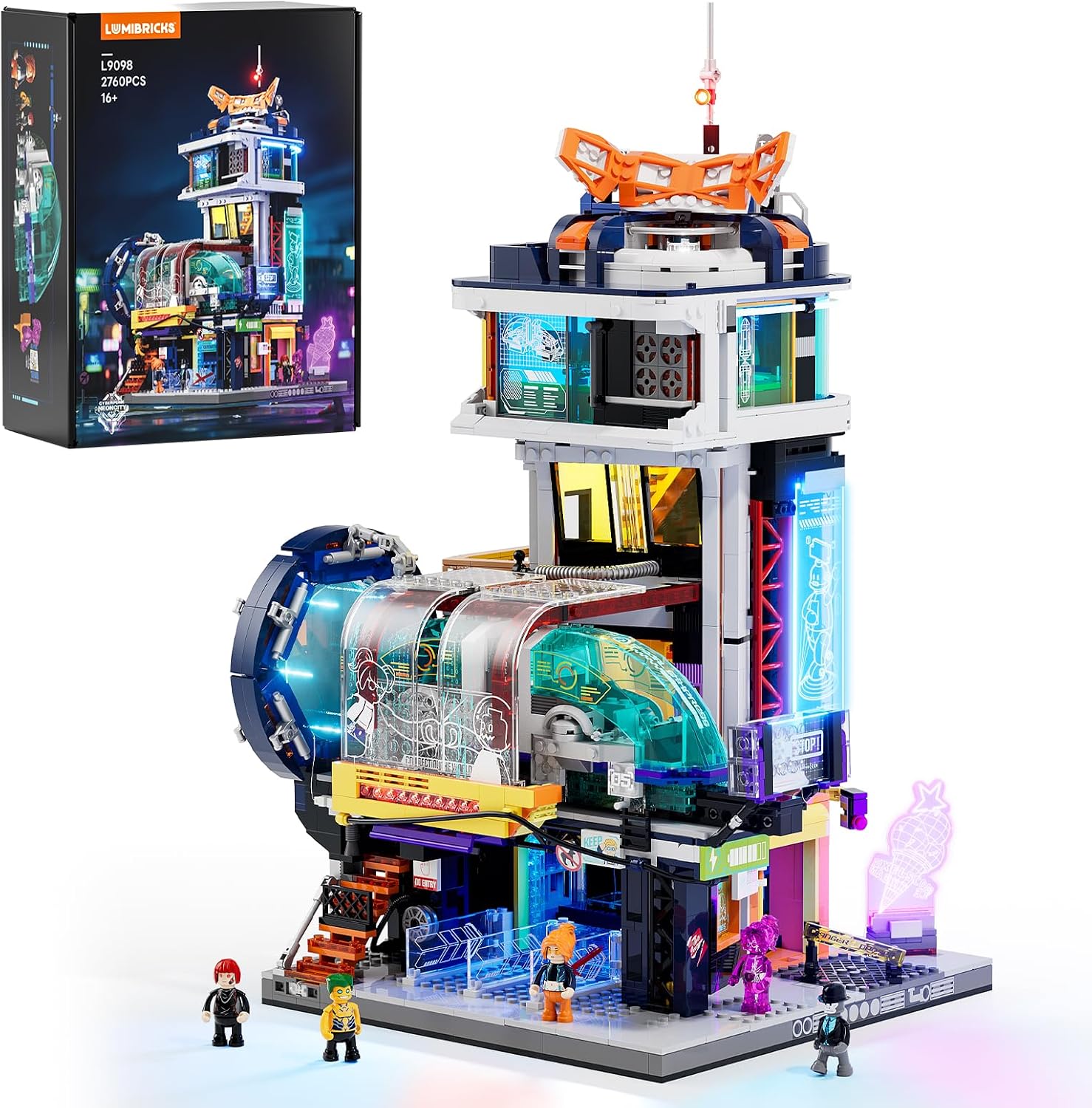 Detalle de Lumibricks Cyberpunk Station 2760 pièces 🧱