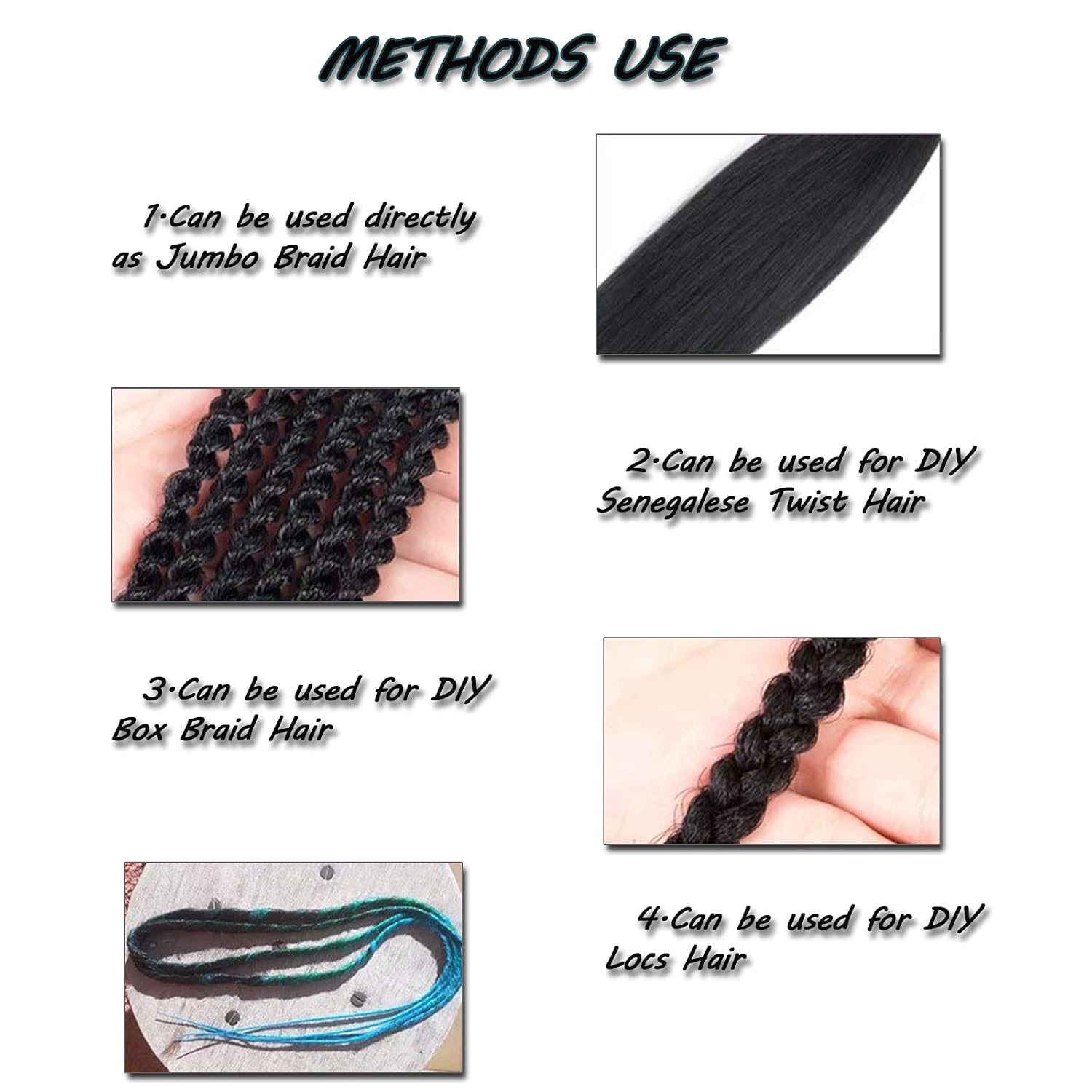 Thumbnail 6 de Liang Dian Pre-Stretched Ombre Braiding Hair, 30-Inch, 4#, 8-Pack