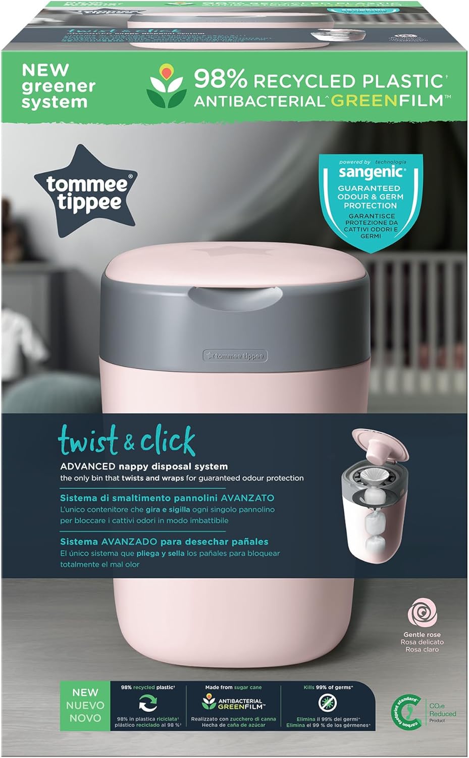 Detalle 2 de Tommee Tippee Twist and Click Nappy Bin 33