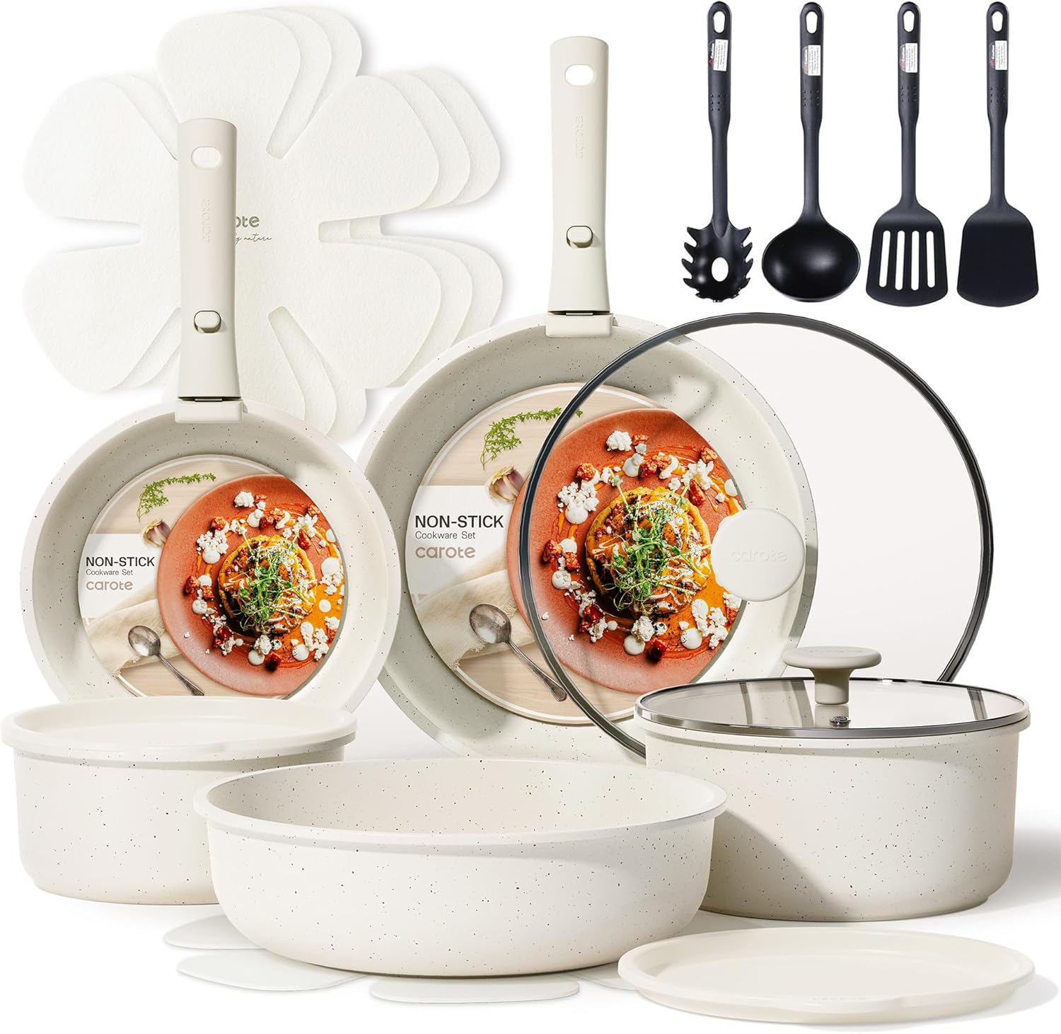 Detalle de CAROTE 17pcs Nonstick Cookware Set