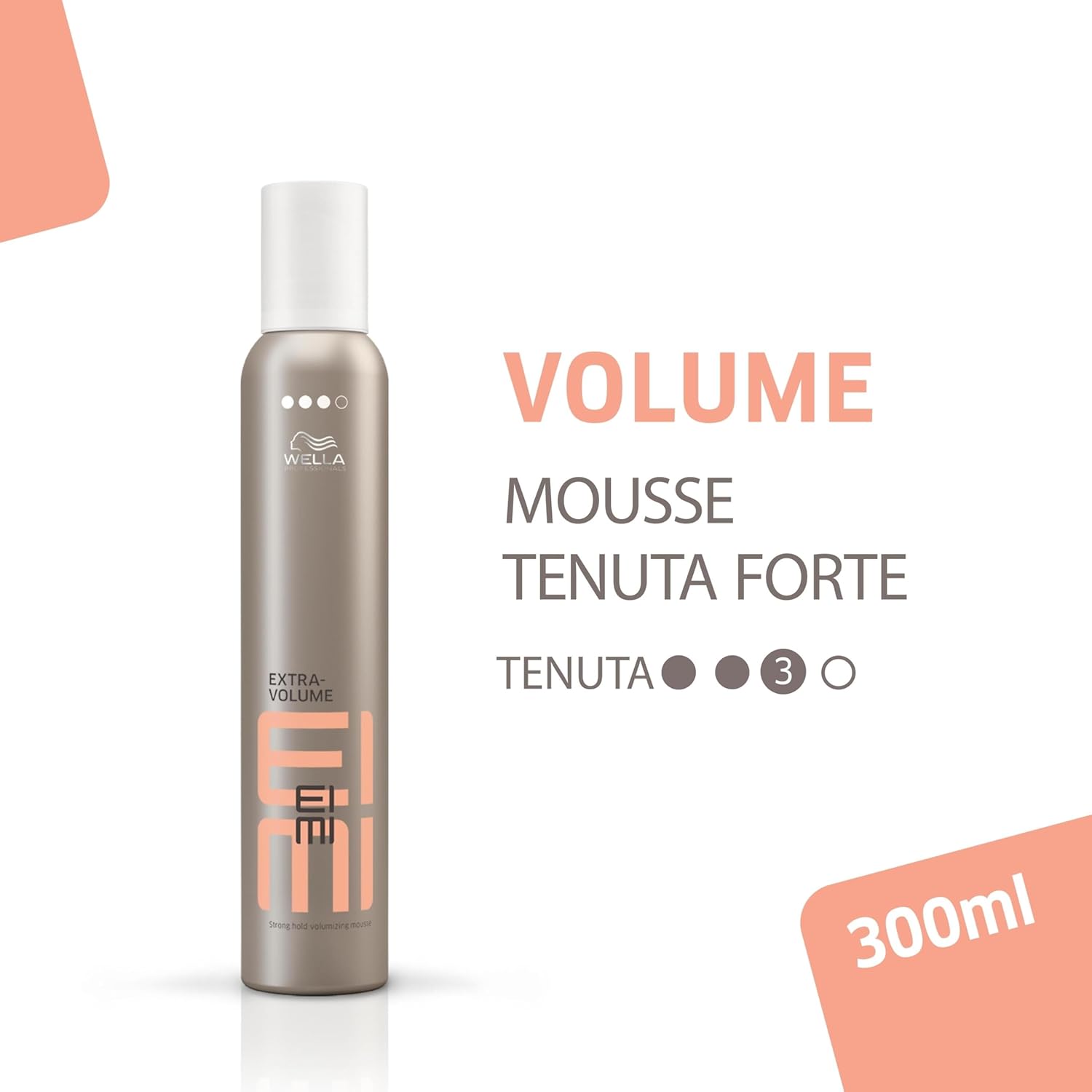 Thumbnail 1 de Wella Professionals EIMI Extra Volume Mousse Volumizzante a Tenuta Forte, 300 ml