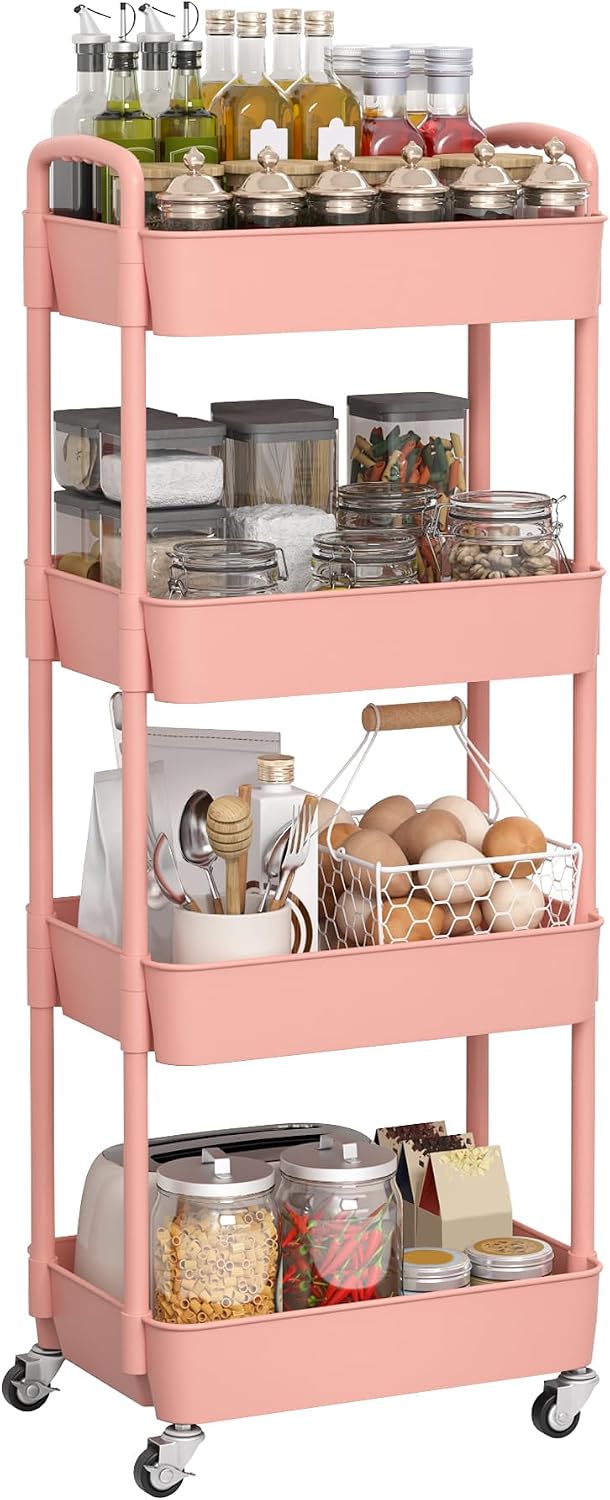 Thumbnail 6 de Sywhitta 4-Tier Rolling Utility Cart 4-Tier