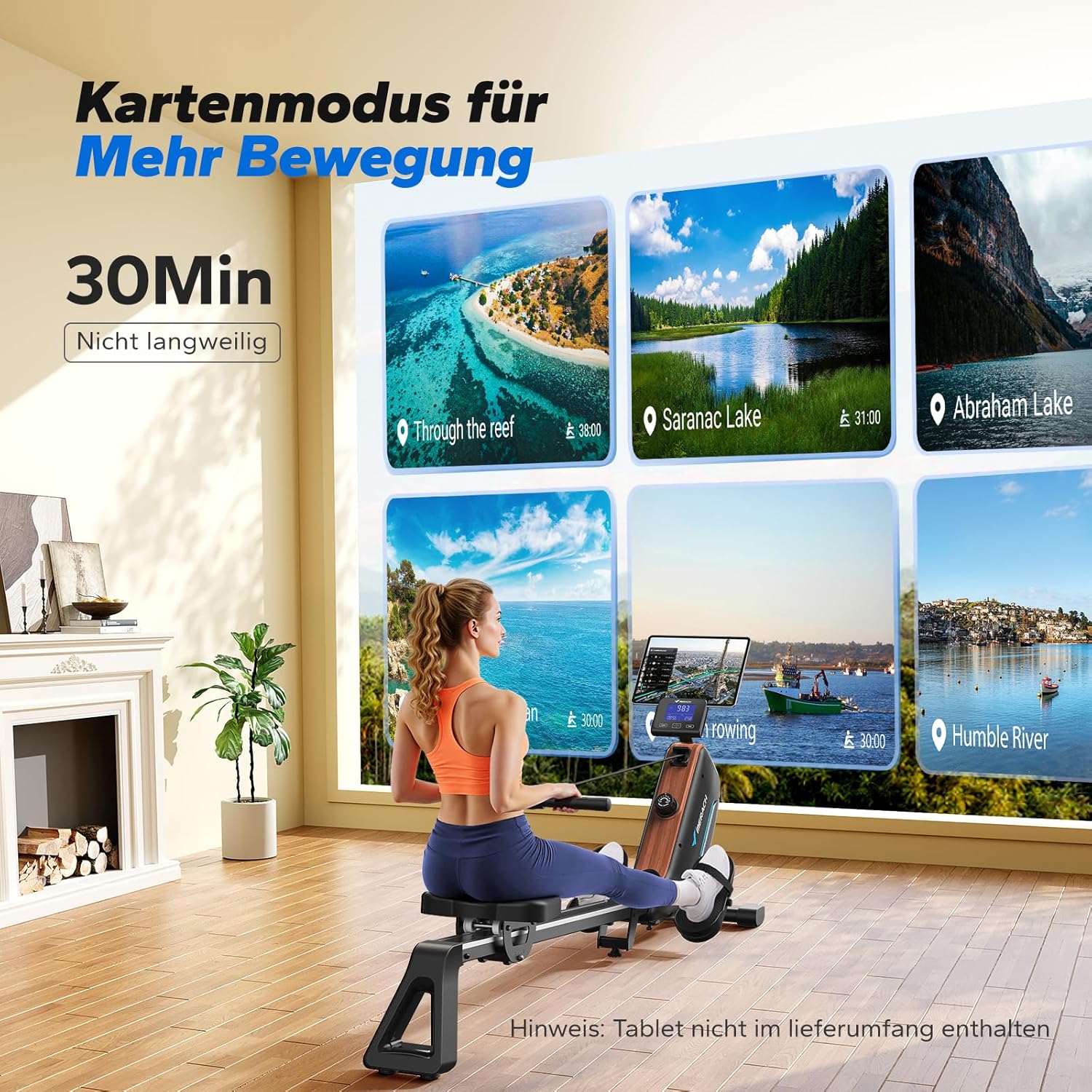 Thumbnail 5 de MERACH Rudergerät klappbar – magnetisches Heim-Rudergerät 🚣