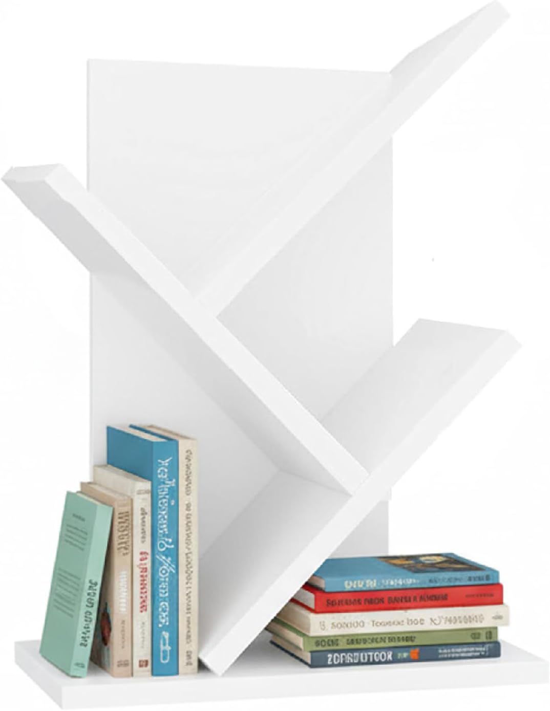Thumbnail 6 de Baroni Home Libreria ad Albero Salvaspazio a 8 Ripiani, 20x40x127 cm – Porta libri verticale per soggiorno, studio e cameretta