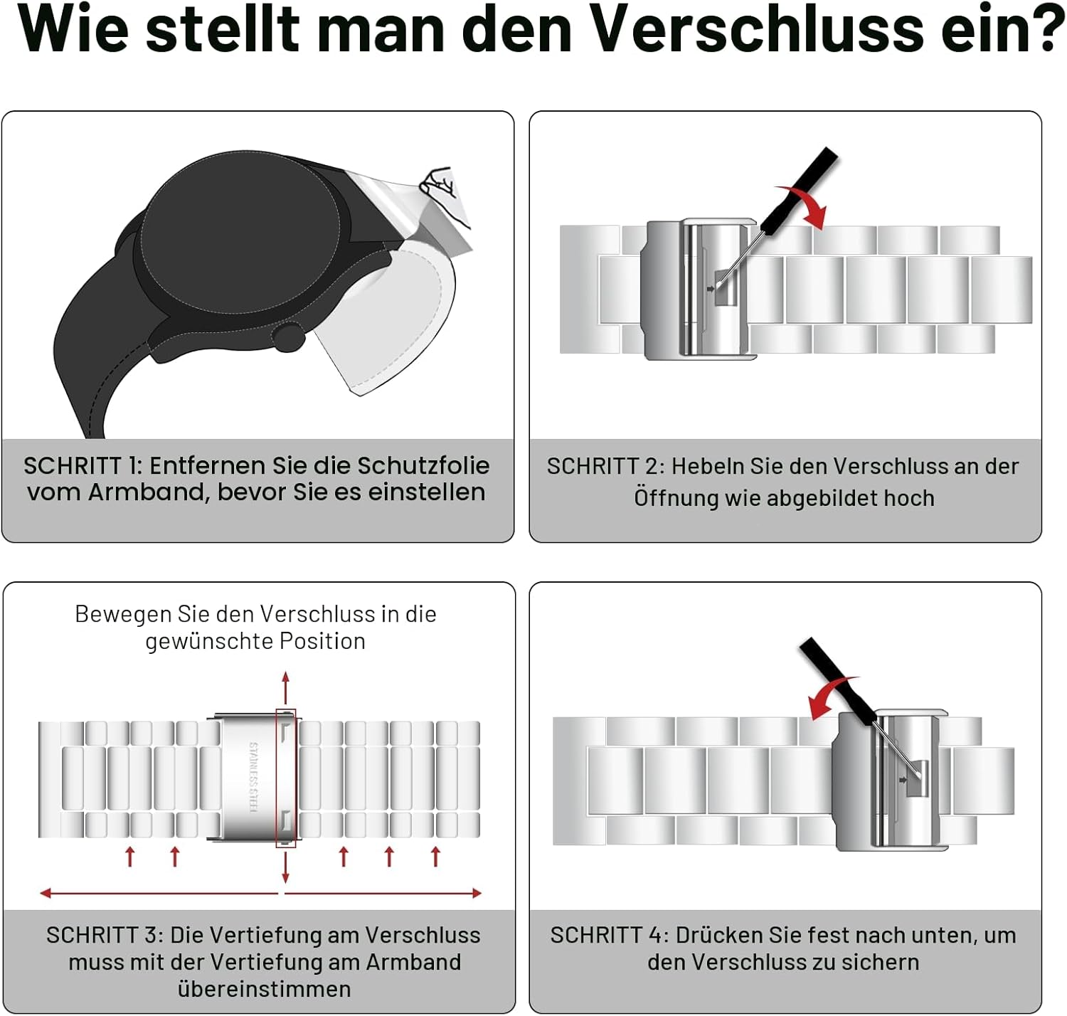 Thumbnail 6 de LN LENQIN Herrenuhr Edelstahl 30m
