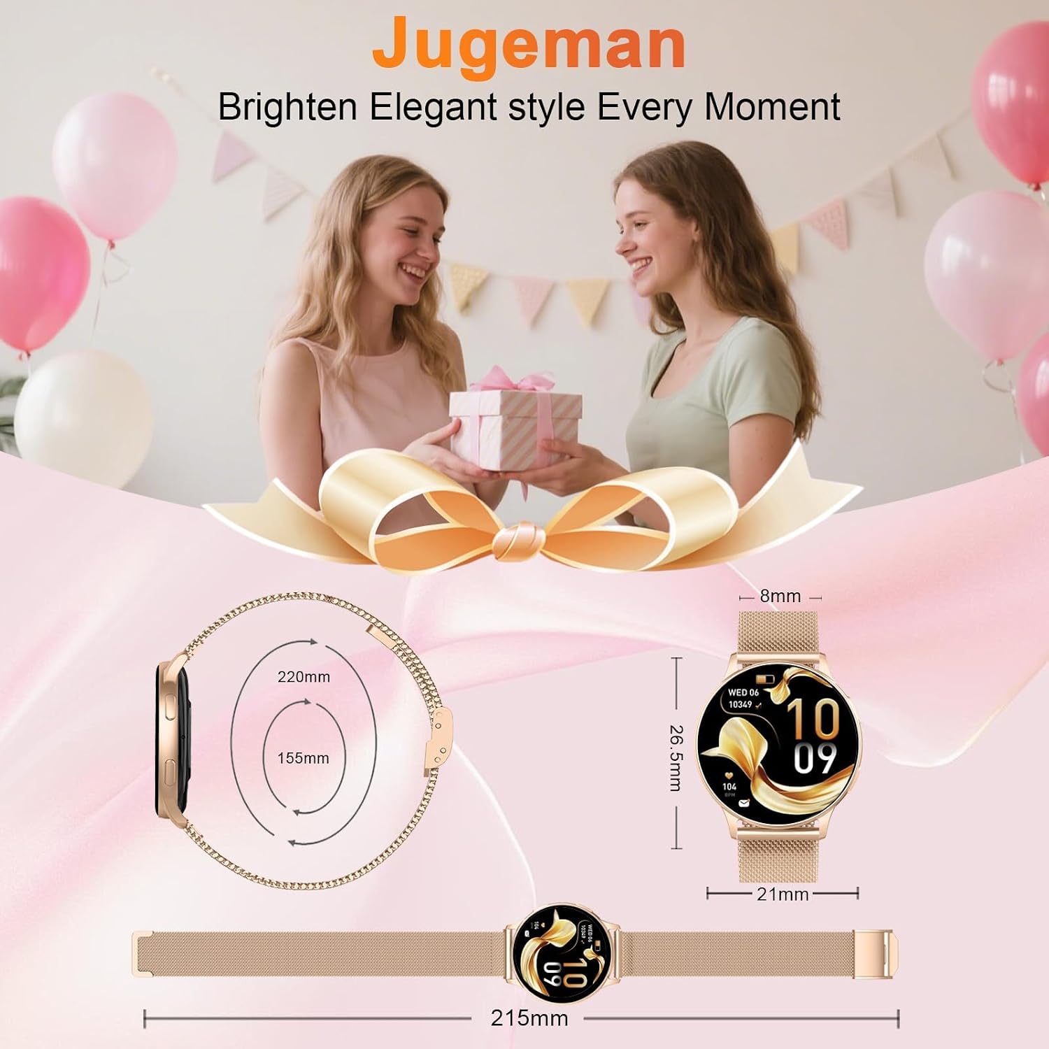Thumbnail 6 de Smart Watches for Women with 1.32" HD AMOLED Display – 120+ Sports Modes, Heart Rate & Sleep Monitoring, Calls from Your Wrist