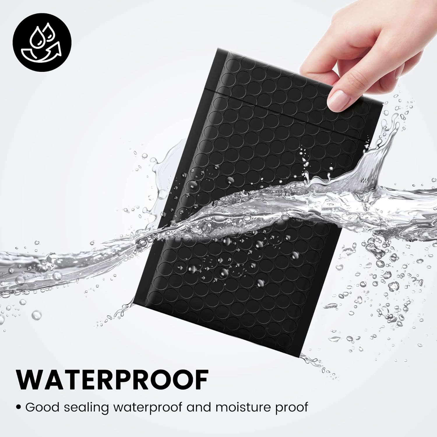 Detalle 2 de Switory 100pcs A6 Bubble Mailers: Padded Envelopes with Waterproof, Moisture-Proof Protection