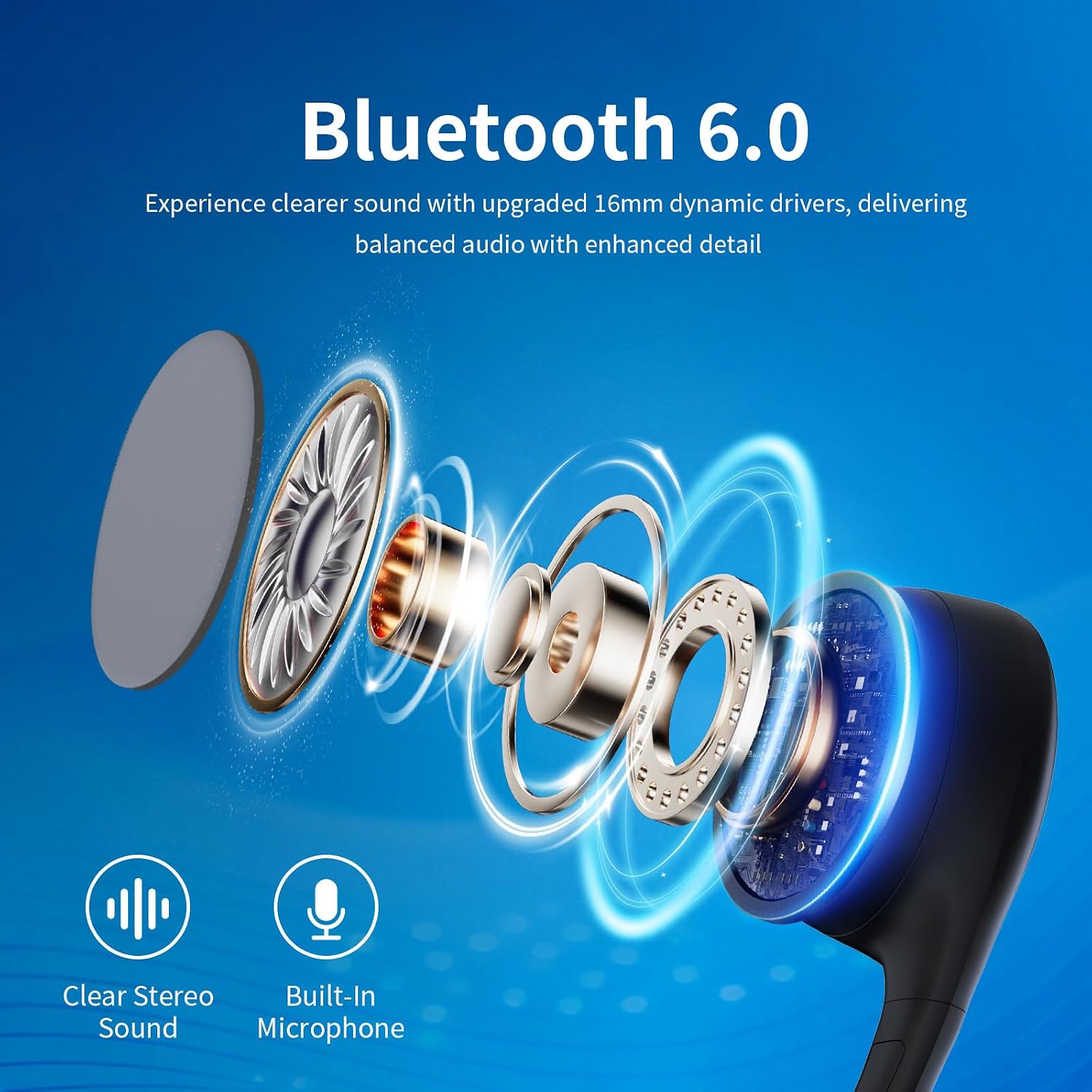 Thumbnail 5 de Vulxovt 2026 Bone Conduction Headphones: Open-Ear Bluetooth 6.0 for Safe, Comfortable Workouts