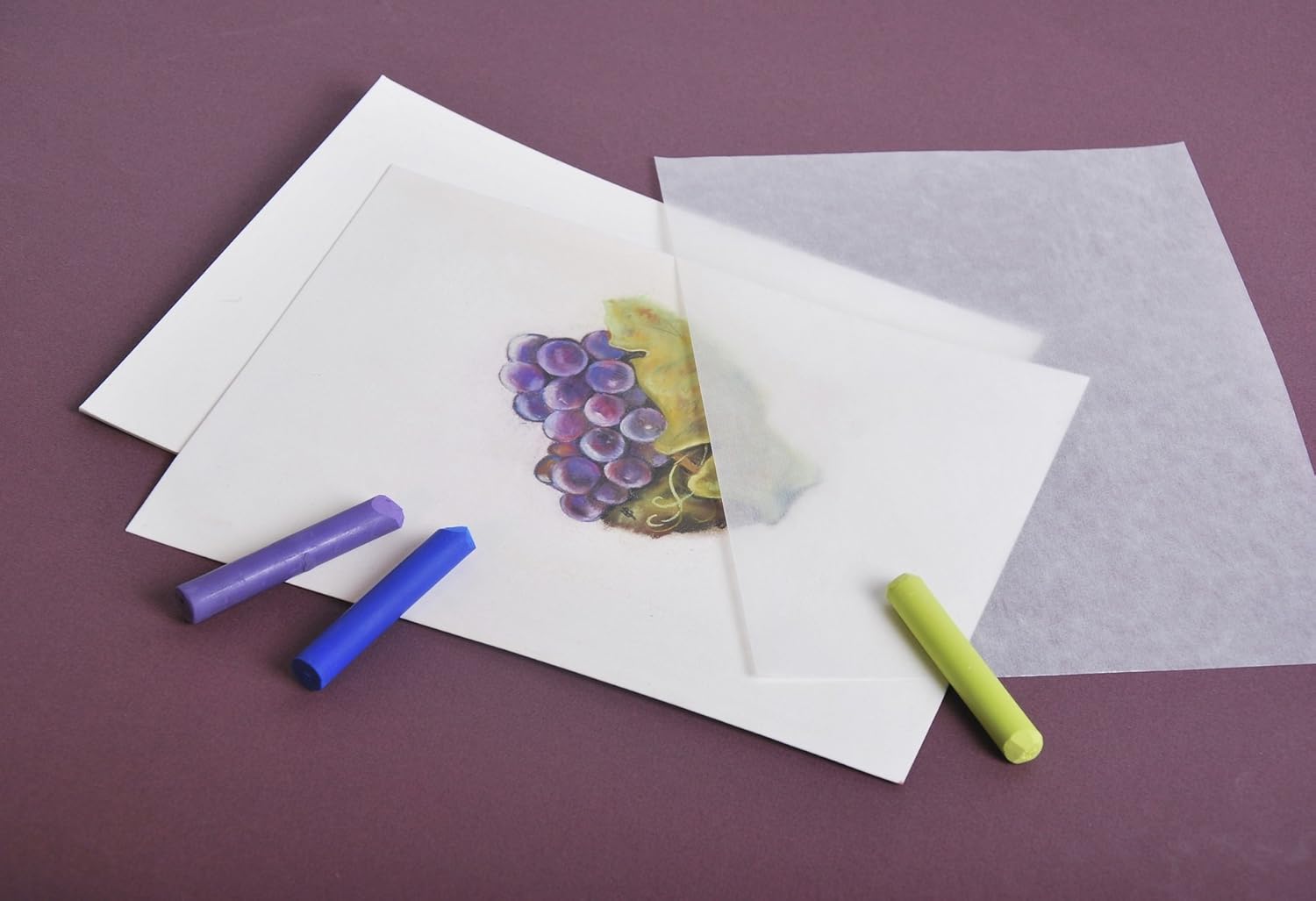 Thumbnail 5 de Clairefontaine Pastelmat 5 Fogli 50x70 cm 360 g Verde Chiaro
