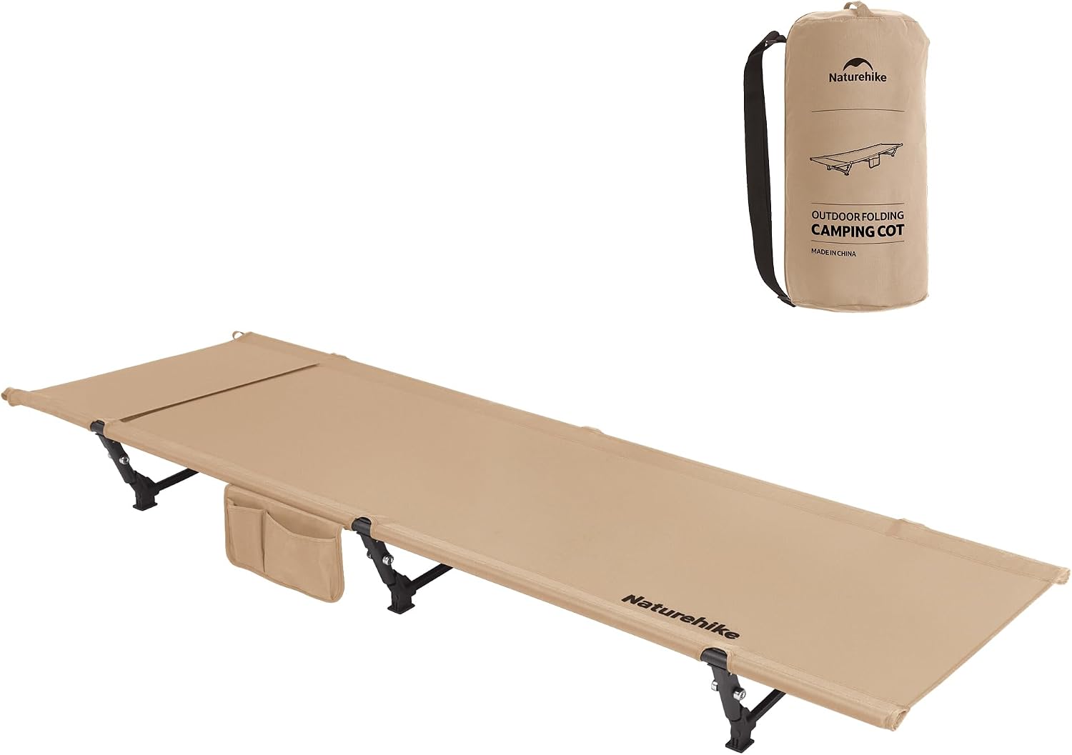 Detalle de Naturehike NH19JJ006 fältsäng – hopfällbar med 70 cm liggyta