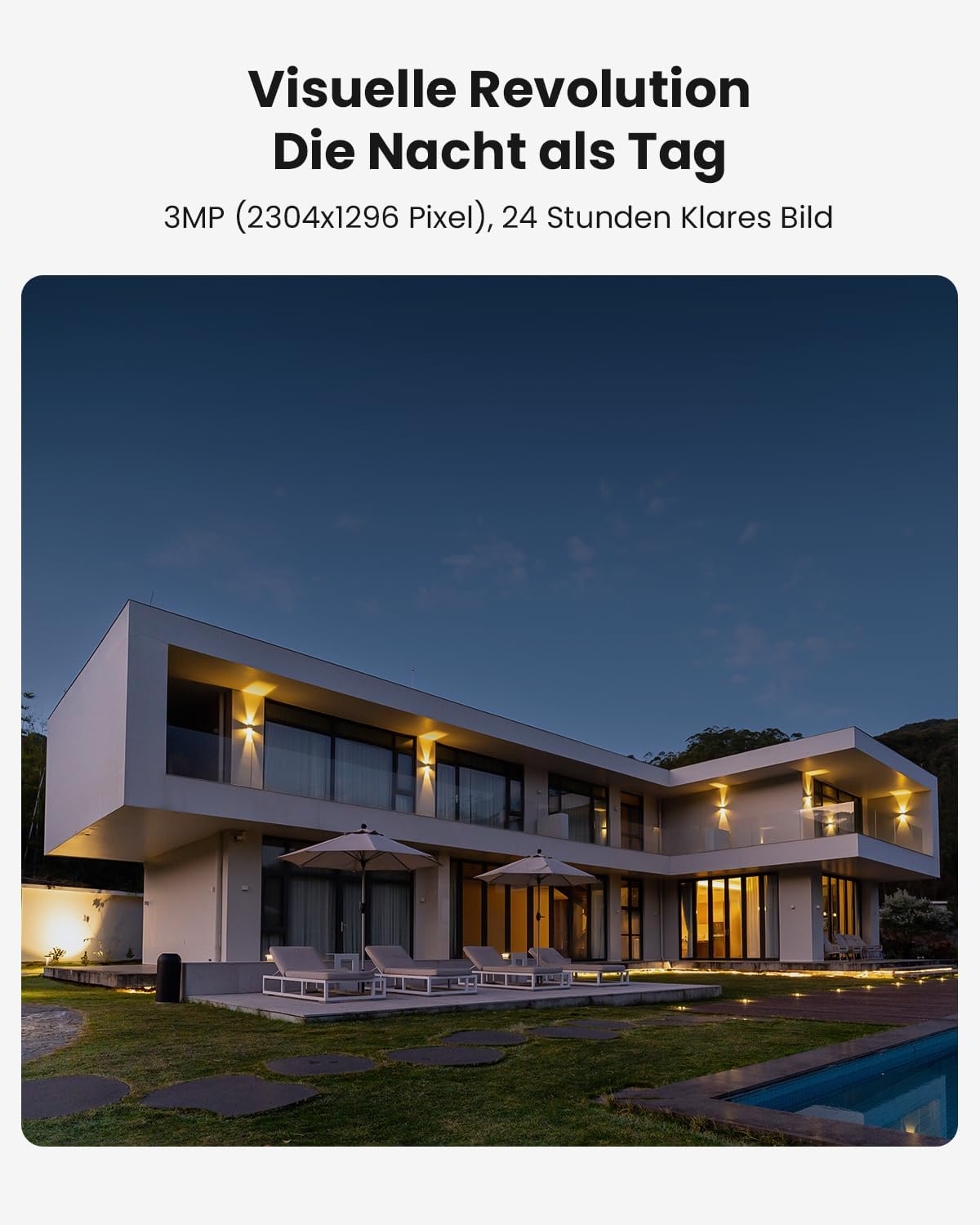 Thumbnail 3 de ieGeek 2K Überwachungskamera außen 360°
