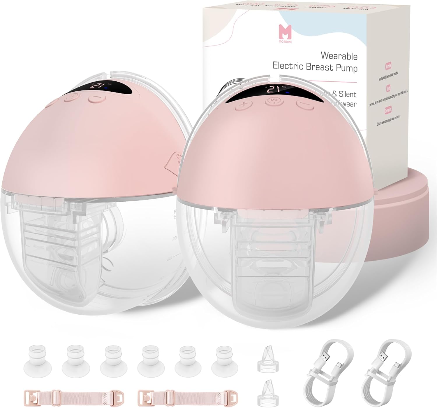 Milchpumpe Elektrisch Handsfree – leise, tragbar und flexibel mit 4 Modi und 12 Saugstufen