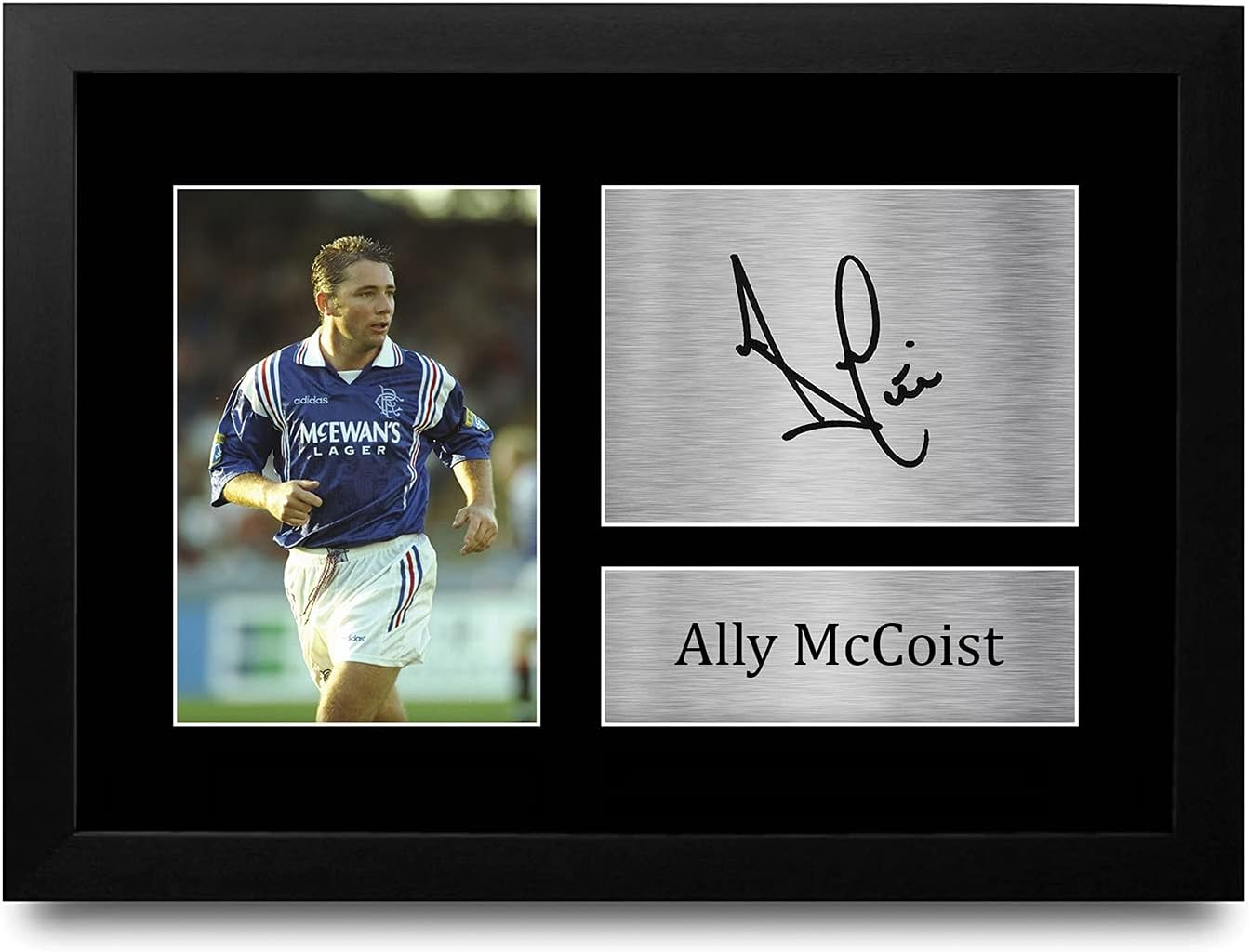 Thumbnail 3 de HWC Trading Ally McCoist Rangers A4 portrait framed signed autograph picture (printed) for football fans