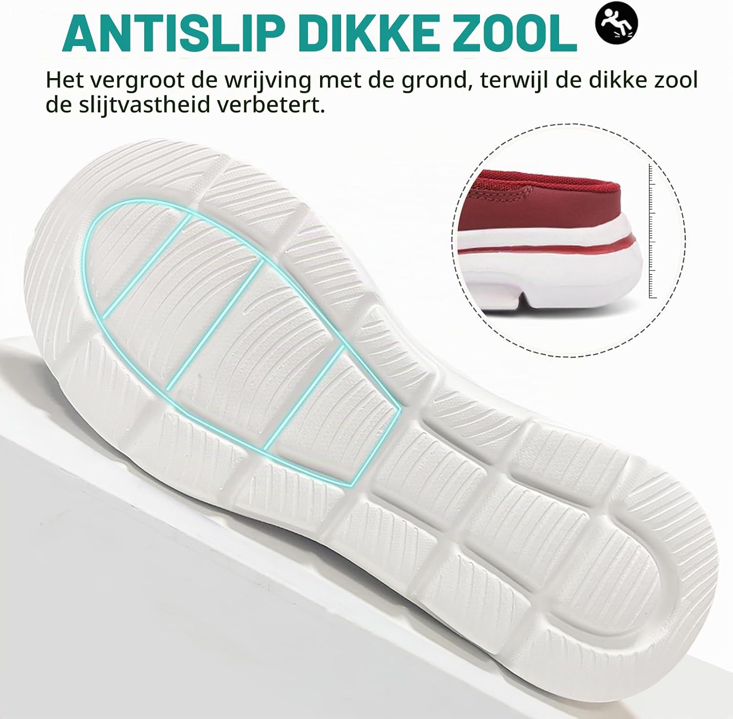 Thumbnail 6 de Acfoda clogs voor dames en heren, uniseks mesh-instappers, lichtgewicht, EU 35-48