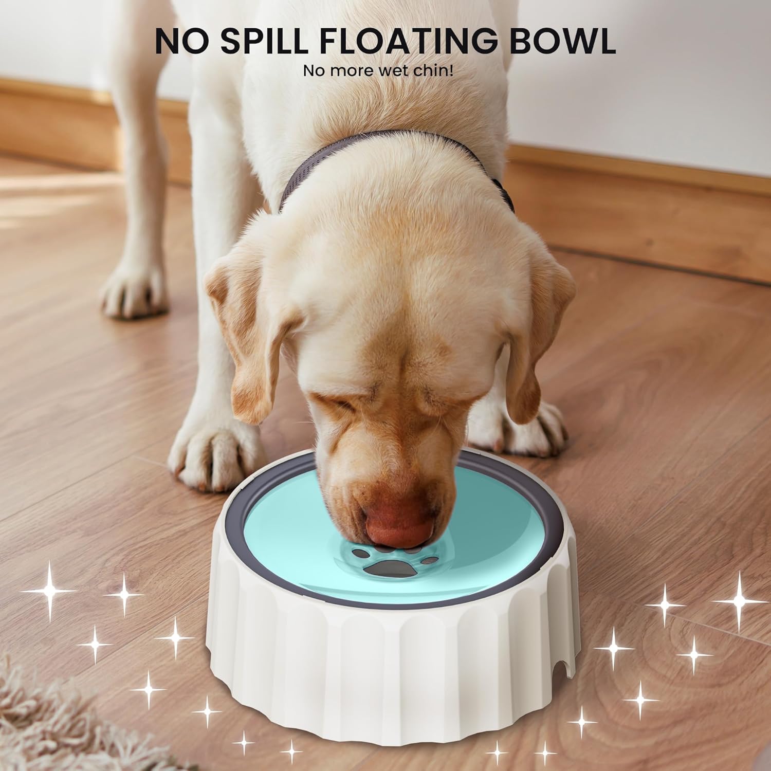 Thumbnail 3 de FORWH Wassernapf für Hunde und Kleintiere – 2 L, rutschfest, kein Verschütten, langsames Trinken, kein Tropfen