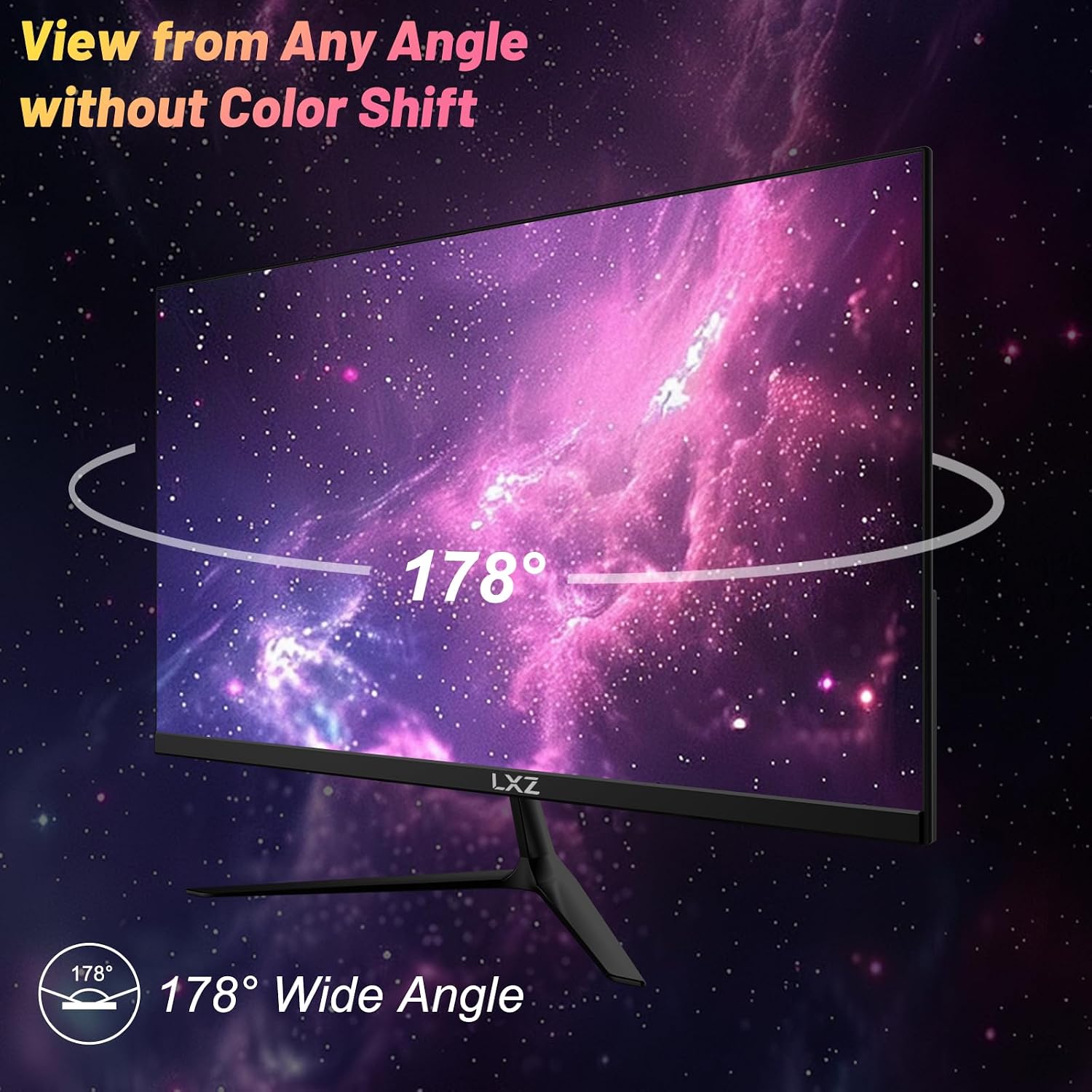 Detalle 2 de LXZ 24,5 Zoll Gaming Monitor – 200 Hz, IPS, FHD mit integrierten Lautsprechern und Eye Care