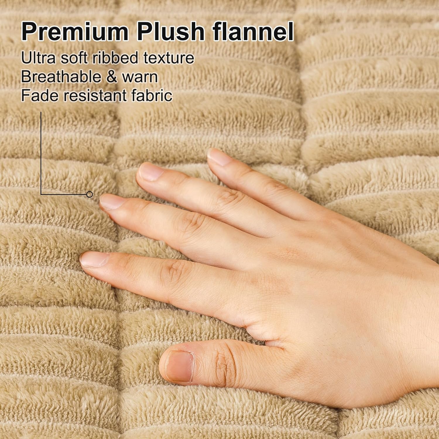 Thumbnail 4 de Smiry FLRCWDZ02 Couch Cover, 27.6" x 82.7" Washable Polyester Protector