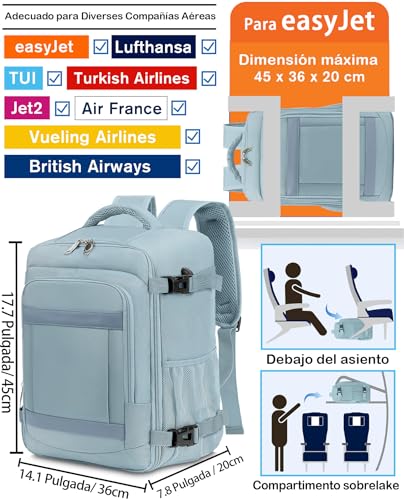 Thumbnail 1 de KLOSTAIN Mochila de cabina para avión 45x36x20 cm y 30L (para portátil de 14")