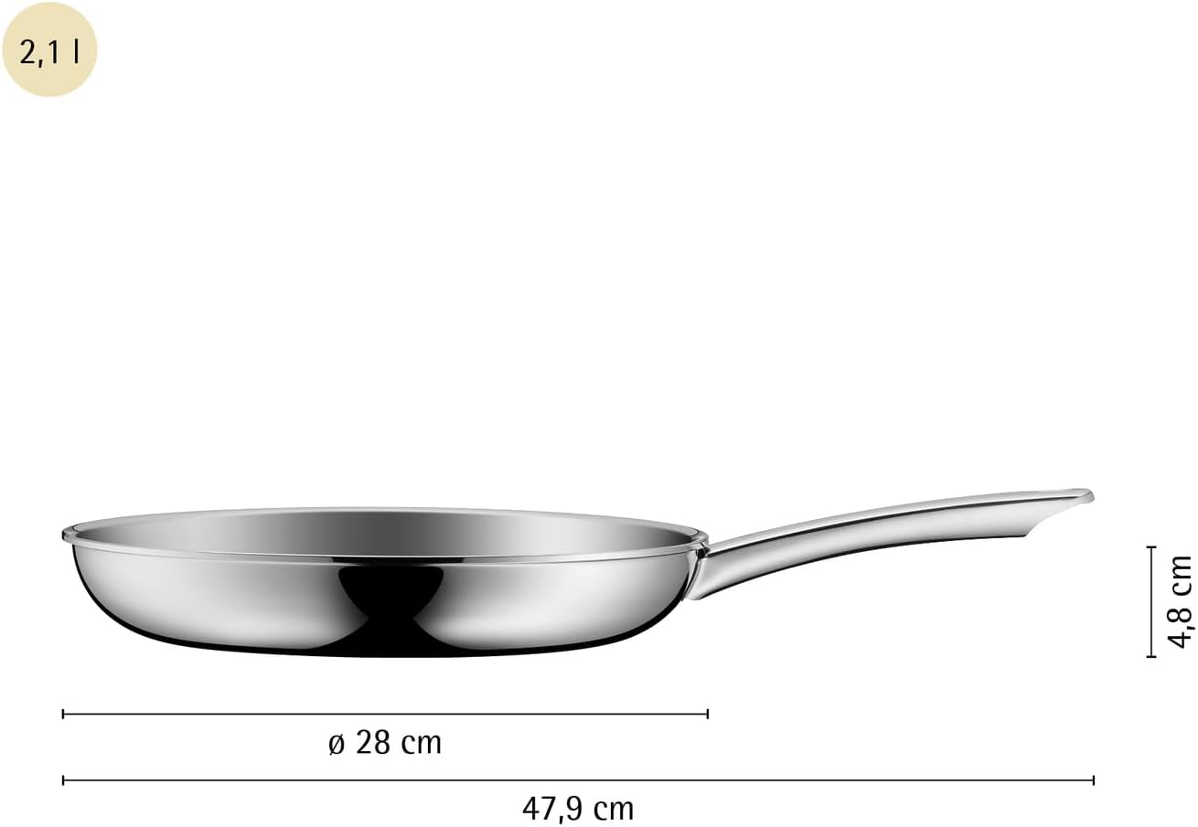 Thumbnail 4 de WMF Profi Resist Bratpfanne 28 cm aus Edelstahl – kratzfeste Wabenstruktur, Antihaftbeschichtung & Induktion