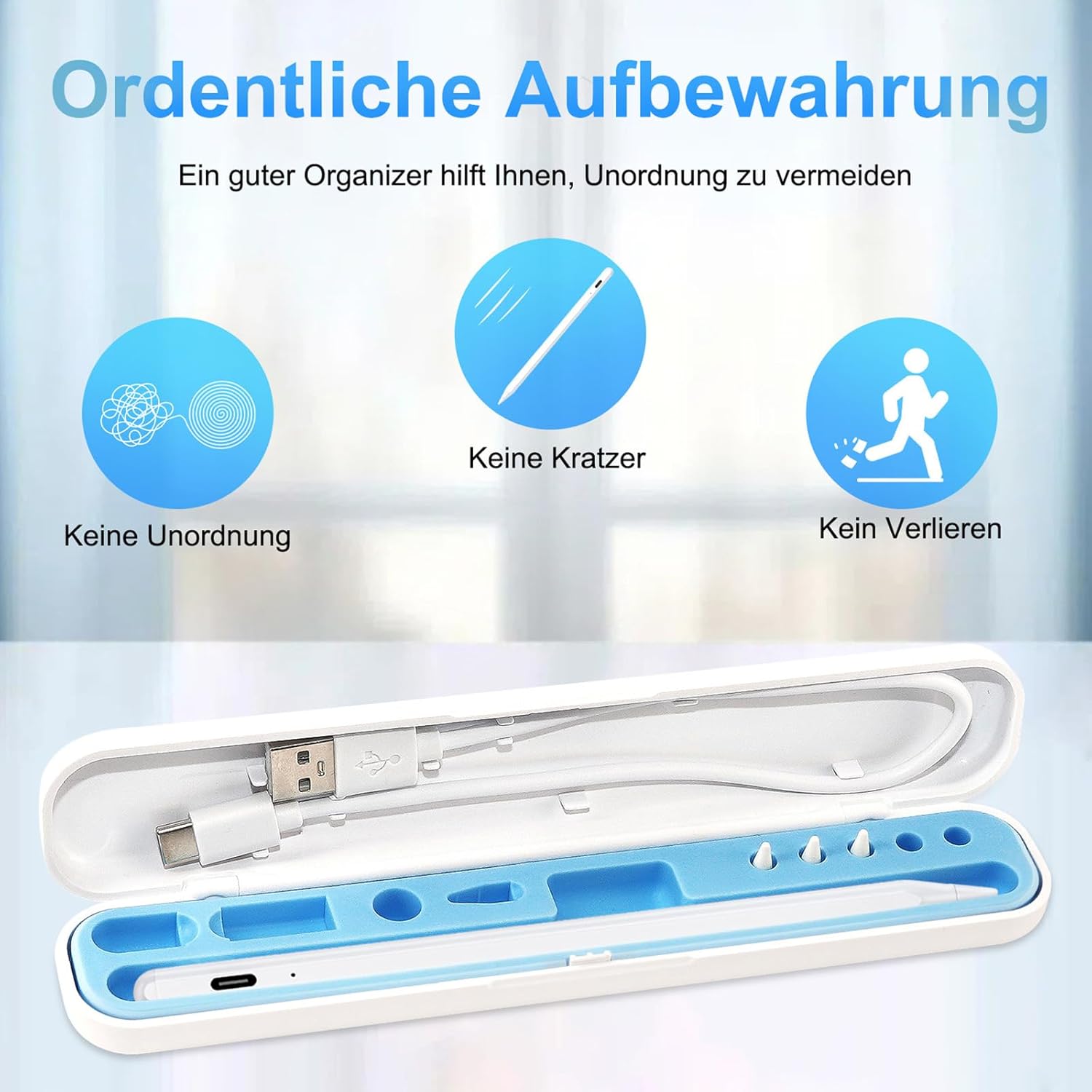 Detalle 2 de Stift für iPad 2018-2025, Schnellladung 30 Min