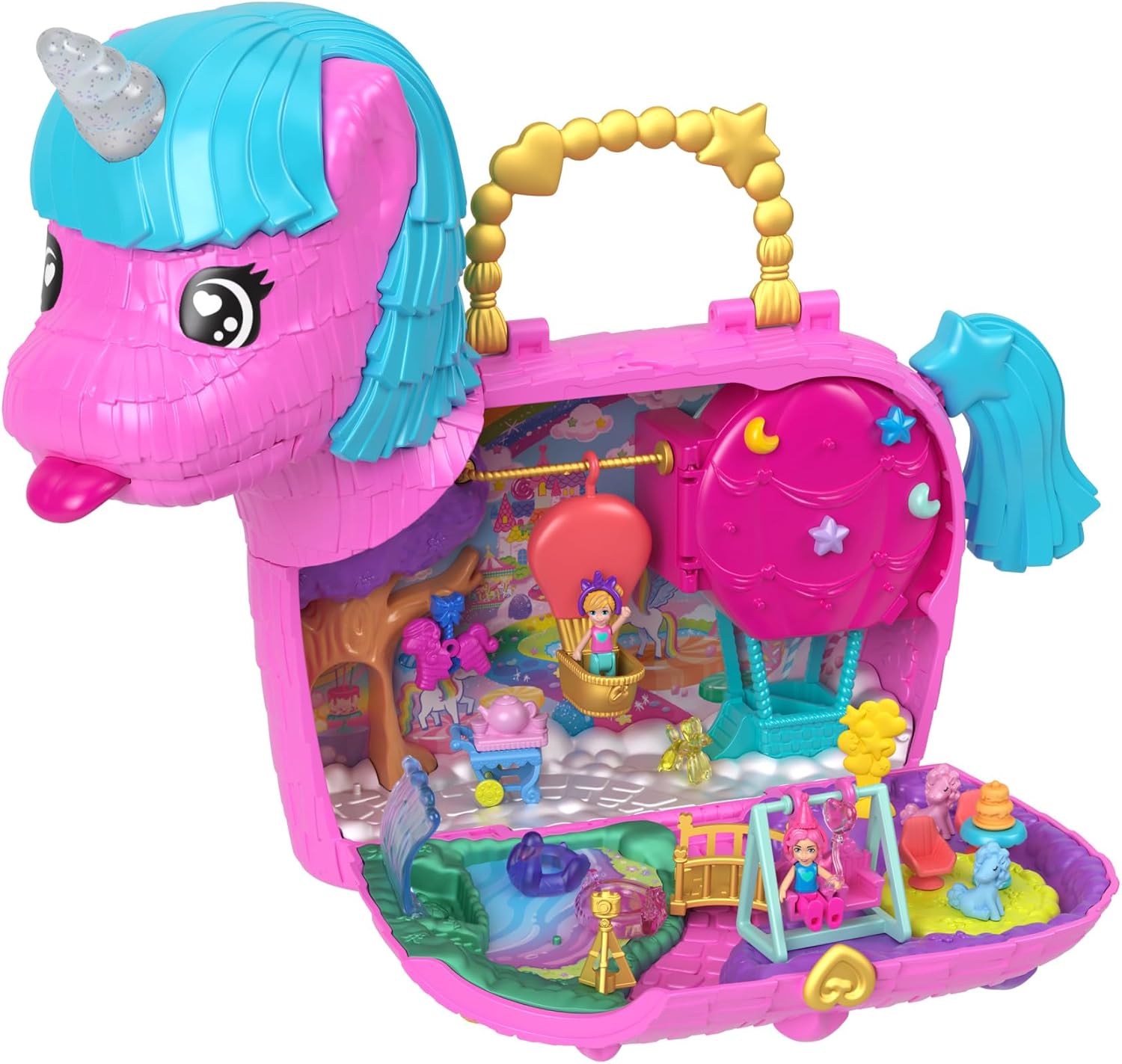 Thumbnail 6 de Polly Pocket Estuche Piñata Unicornios 🦄 con 2 Muñecas y Accesorios