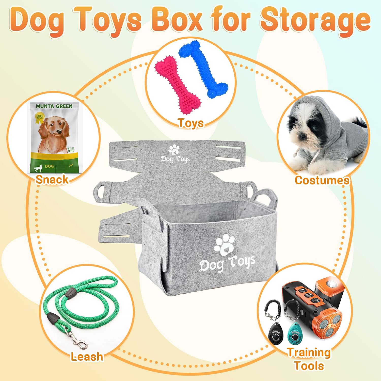 Detalle de LECHONG 21-Pack Puppy Toys Set (Fox style) for 8–12 week small puppies