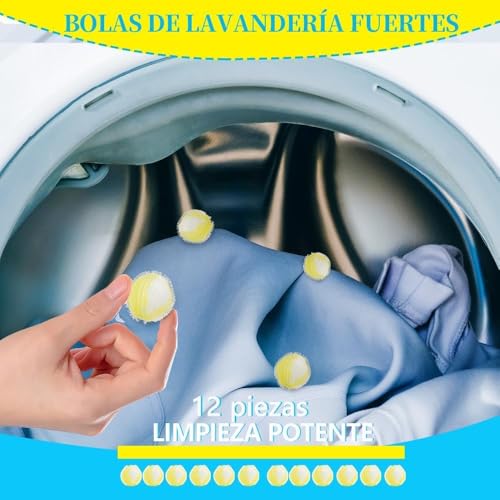 Thumbnail 5 de Prety 12 Pcs Atrapa Pelos Lavadora – Bolas Atrapa Pelos Reutilizables para Mascotas (Amarillo)
