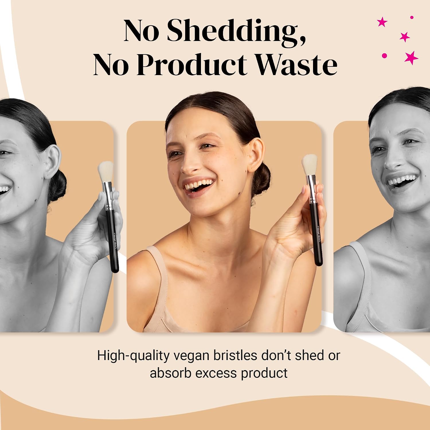 Detalle 2 de KESHIMA Angled Makeup Brush, Synthetic Bristles