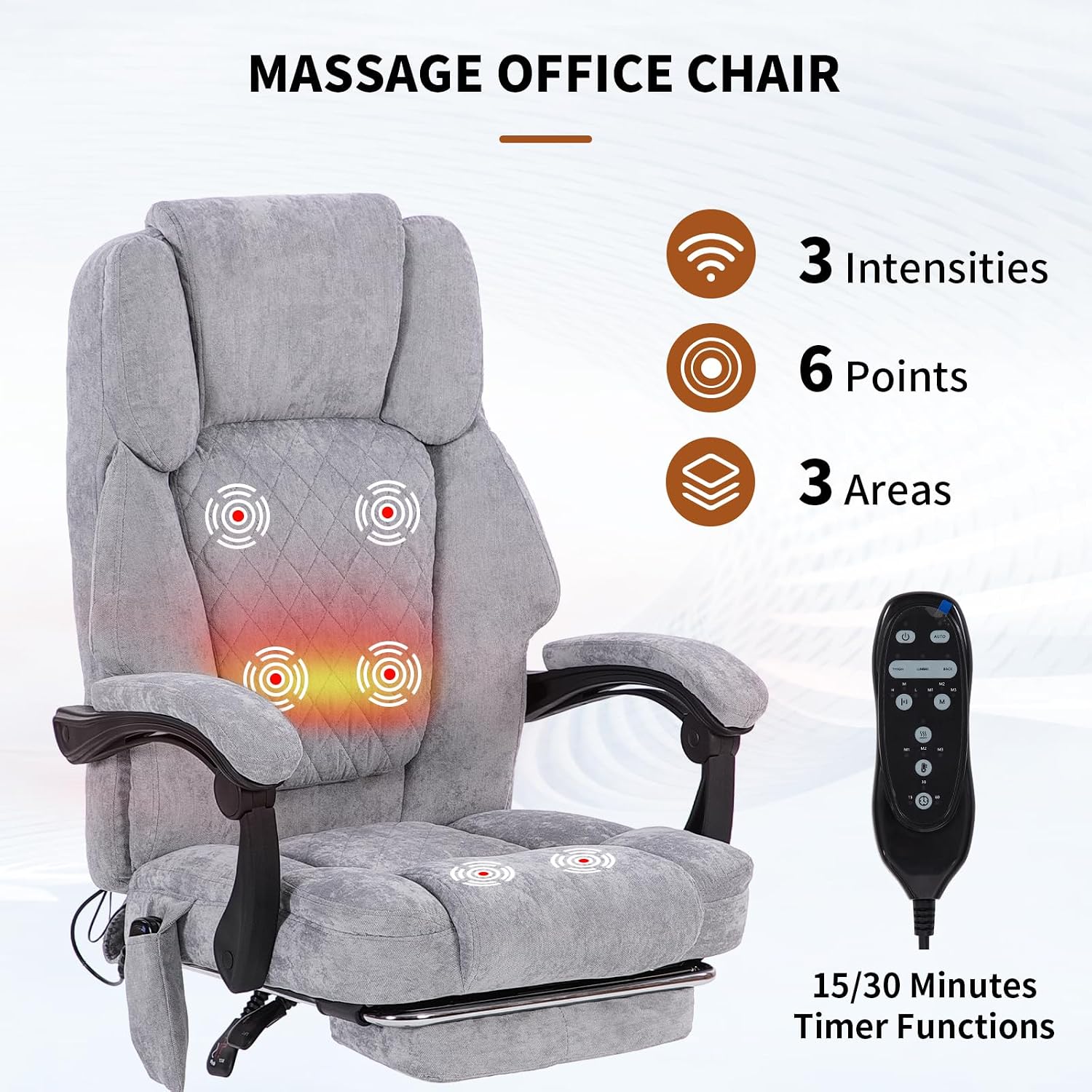 Detalle 1 de Zuacs Massage Office Chair, 400 lb