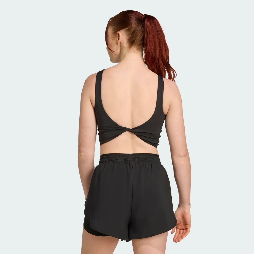 Detalle de Adidas Power, sujetador deportivo para impacto ligero negro