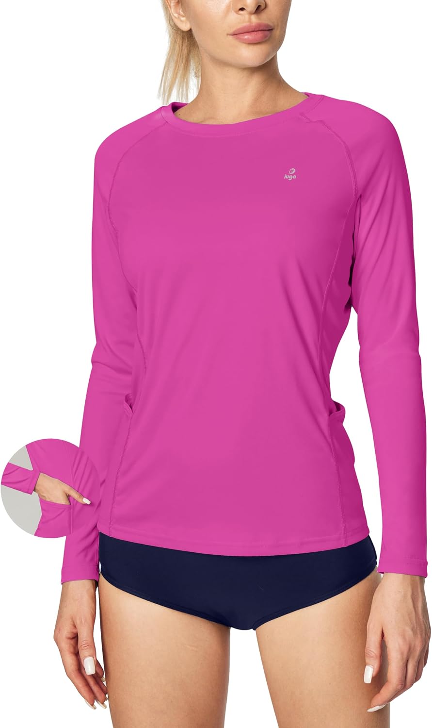Detalle de IUGA Women's Workout Shirt UPF 50+
