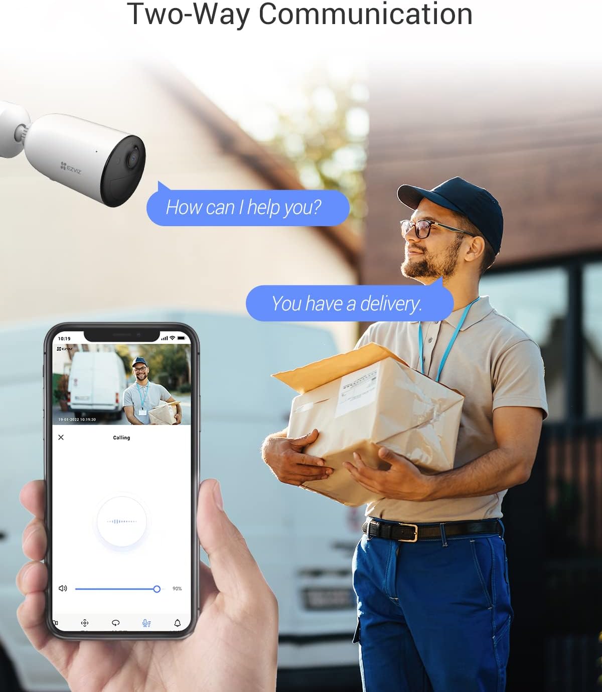 Thumbnail 5 de EZVIZ CB3 Telecamera Wi‑Fi a batteria da esterno con visione notturna a colori, rilevamento persone e 120 giorni di autonomia