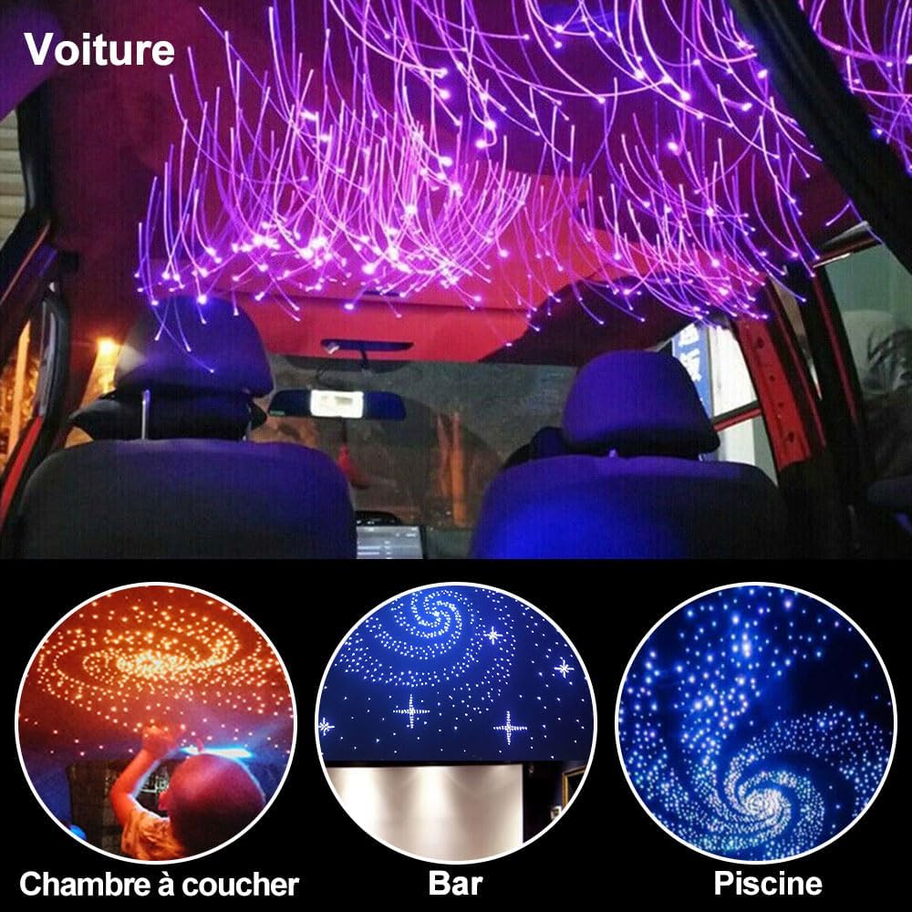 Detalle de VASTFIRE 16W Fibre Optic Light Kit with 500 Fibres (6.56ft) for Car Roof and Home Ceilings