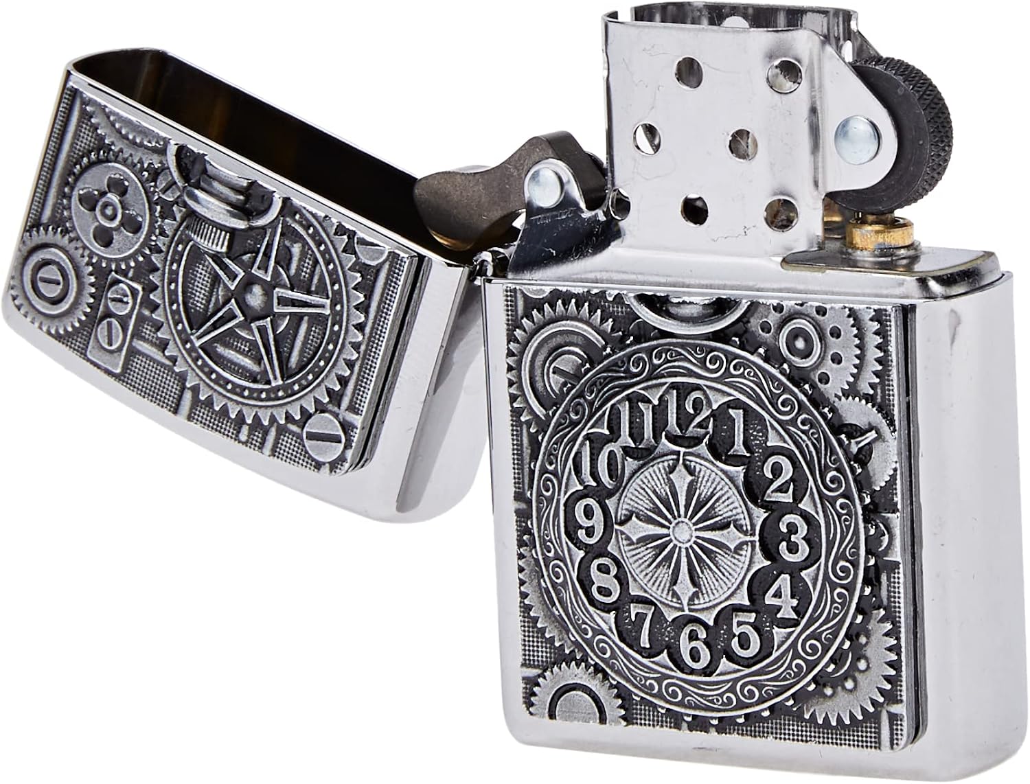 Detalle 2 de Zippo Pocket Watch Street Chrome – zapalniczka sztormowa z emblematem