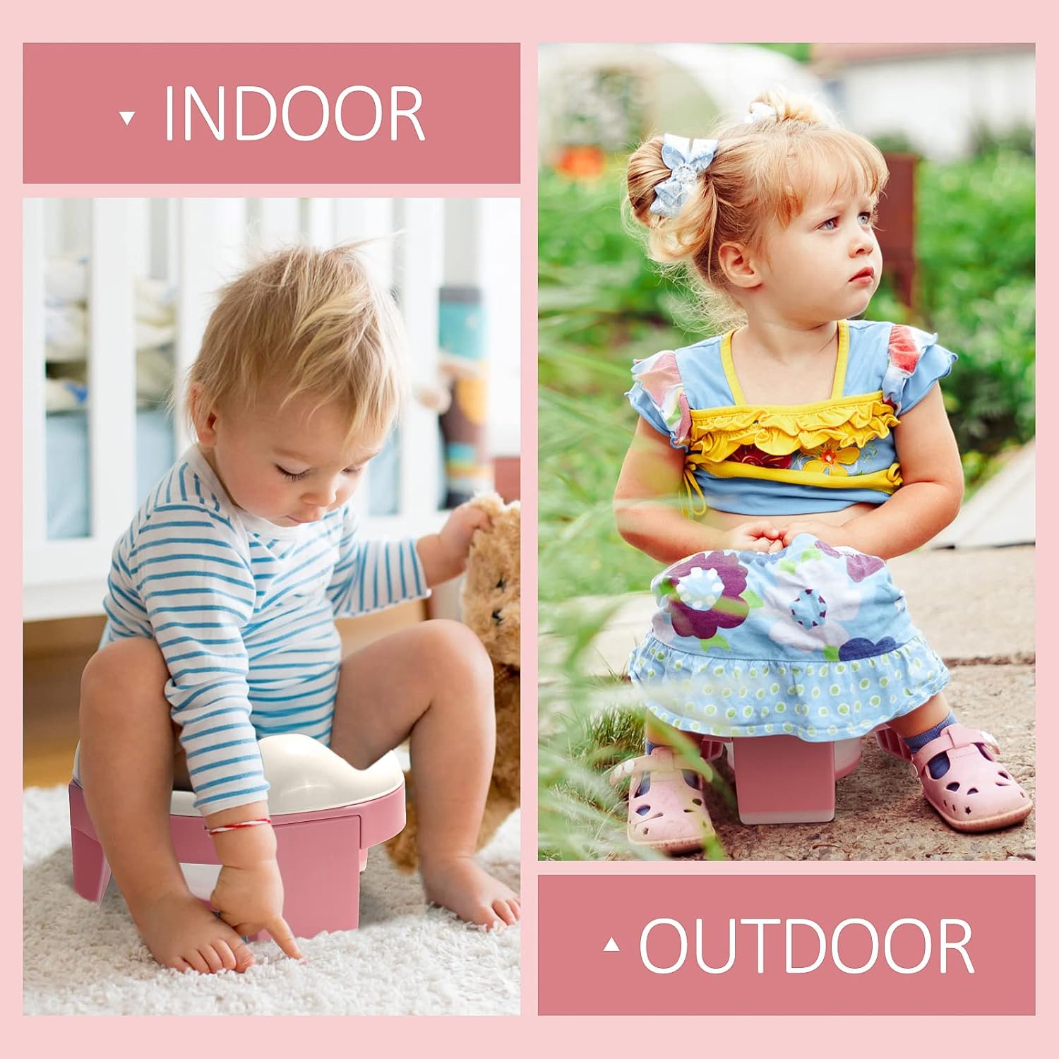 Thumbnail 6 de Potty Training Toilet Seat 3-in-1 Portable Travel Potty