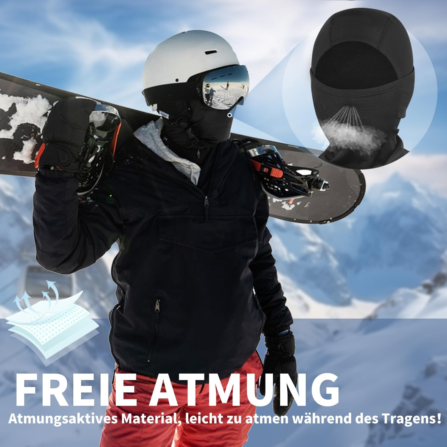 Thumbnail 4 de Blicount Sturmhaube Winter Balaclava – winddicht, warm und atmungsaktiv für Freizeit & Outdoor