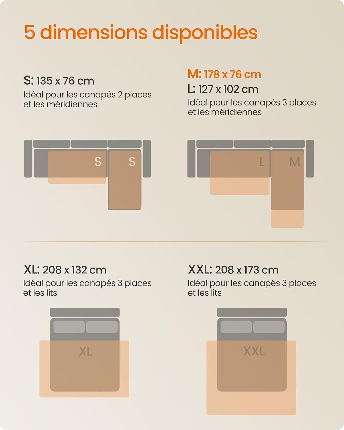 Thumbnail 5 de FEANDREA BASCO PPB025G01-hondendeken 178 x 76 cm, waterdicht en antislip