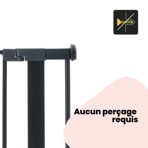 Thumbnail 3 de Safety 1st Easy Close Metal Rallonge de Barrière 7 cm, Noir