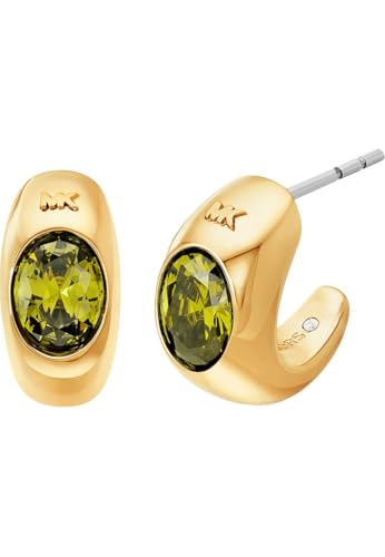 Detalle de Michael Kors, boucles d’oreilles femme en laiton doré à fermoir tige sécurisé