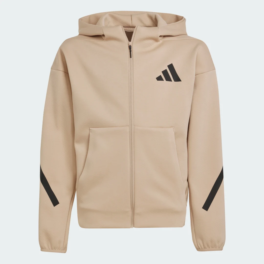 Detalle de adidas Z.N.E. Chaqueta con cierre de cremallera y capucha