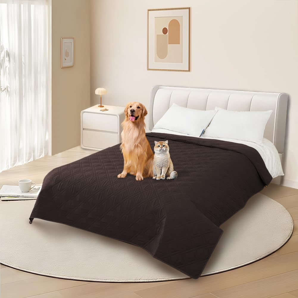 Detalle de DUJUIKE Copridivano 100% impermeabile per cani — protezione versatile per mobili e bambini (208 x 260 cm, 3 posti)
