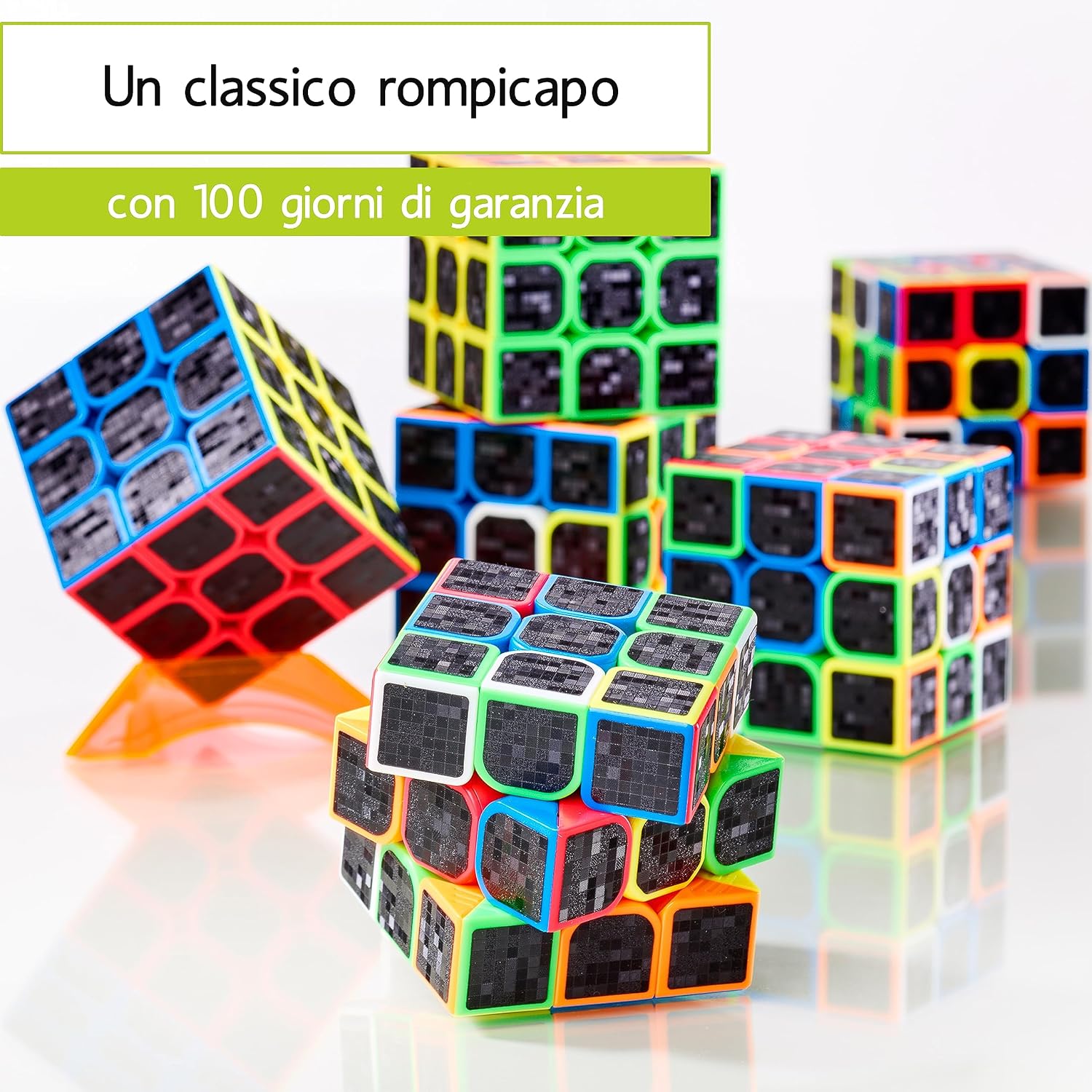 Thumbnail 6 de CUBIDI Cubo Magico Speedcube 3x3 in carbonio “Tipo New York” per principianti ed esperti