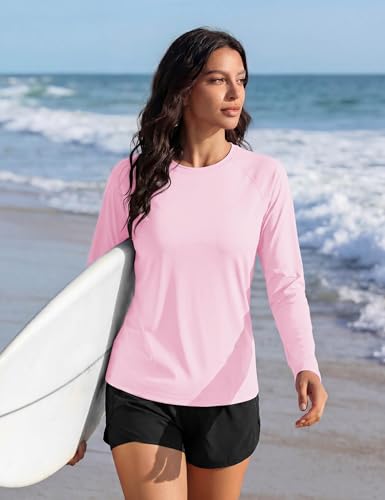 Thumbnail 2 de TACVASEN T-shirt femme à manches longues UPF 50+, bleu clair